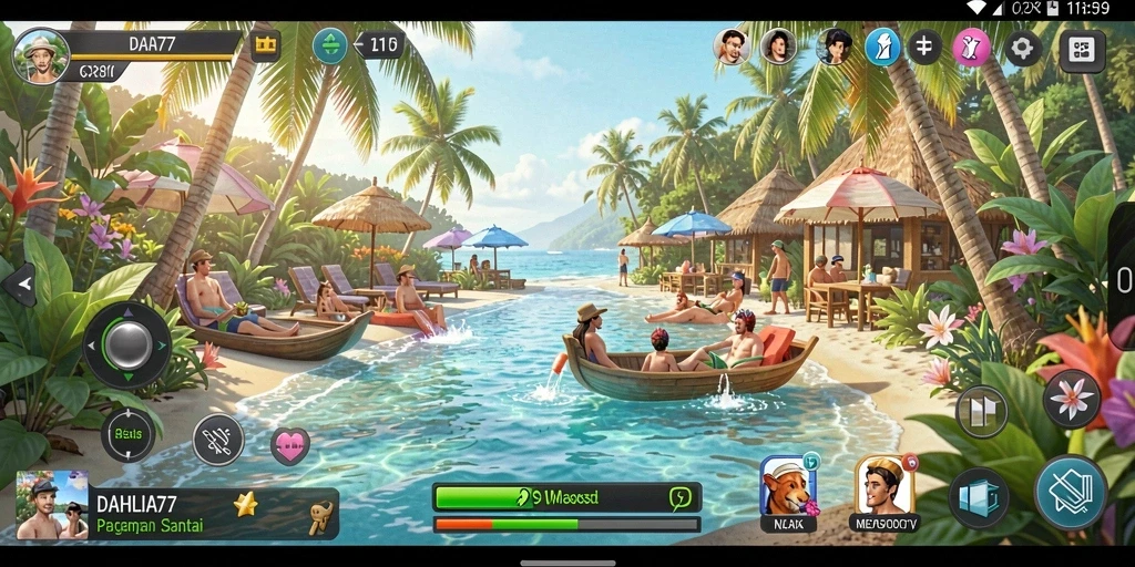 Tampilan gameplay DAHLIA77 yang seru dan menghibur.