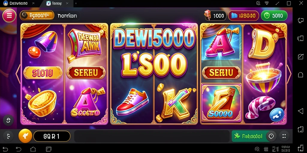 Tampilan gameplay Slot DEWI5000 yang menakjubkan dan menghibur.