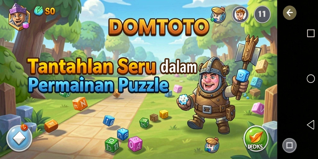 Tampilan gameplay DOMTOTO yang menawan dan menantang.