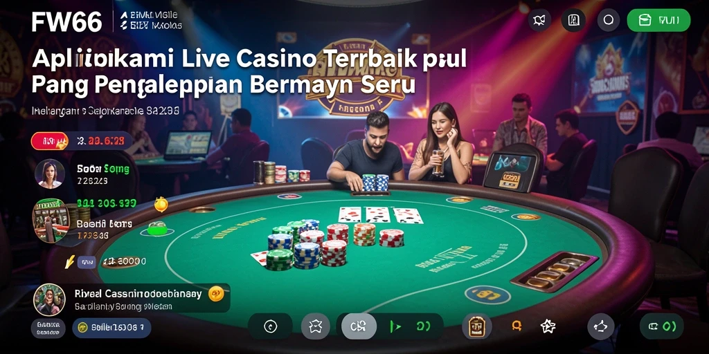 Tampilan gameplay FW66 yang mendebarkan di Live Casino.