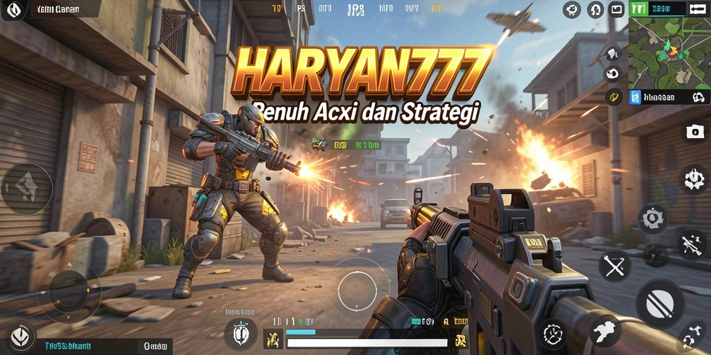 Tampilan gameplay seru di HARAPAN777 dengan aksi menegangkan.