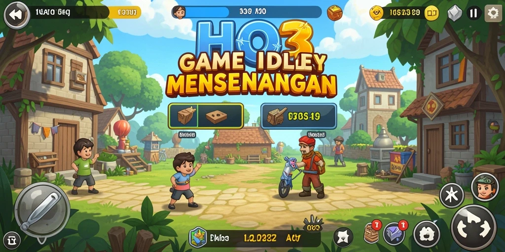 Gameplay HO3 yang menarik dan adiktif di layar.