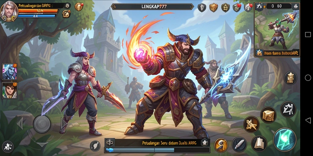 Tampilan menarik dari gameplay ARPG yang mendebarkan.