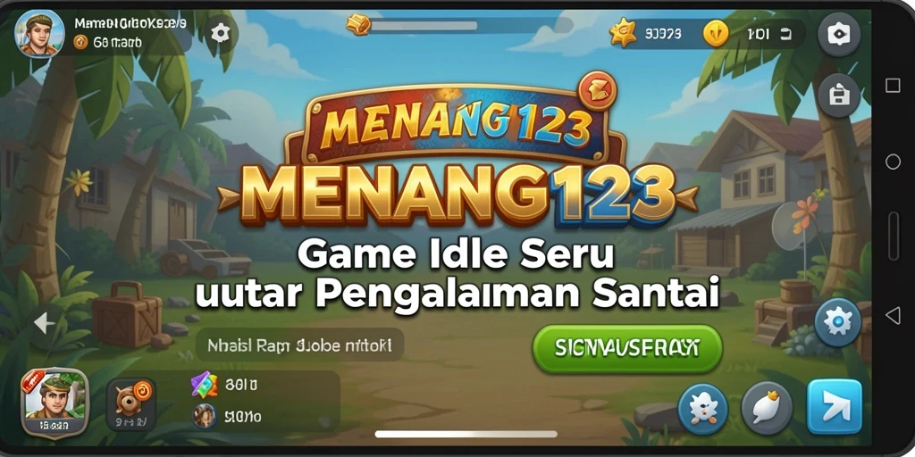 Tangkapan layar MENANG123 menunjukkan karakter yang sedang beraksi dalam permainan Idle.