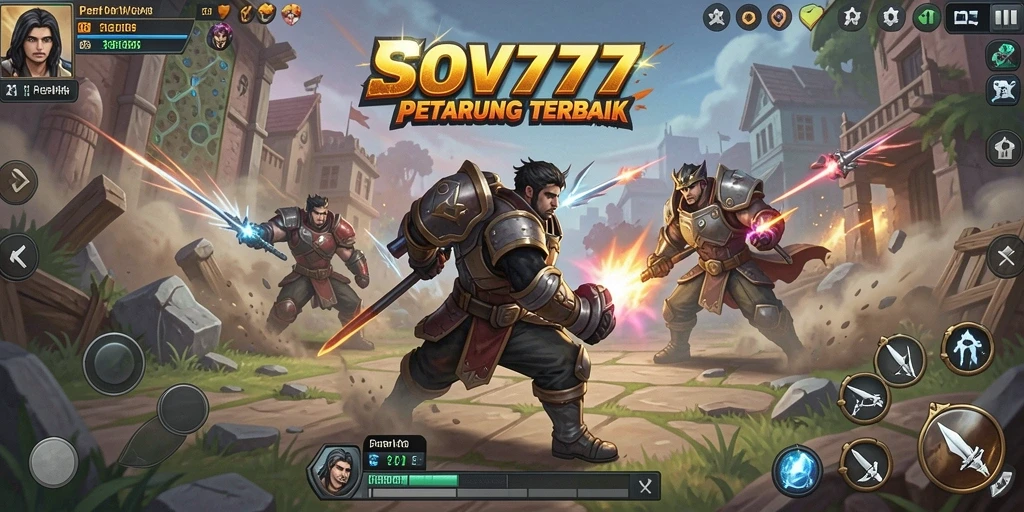 Tangkapan layar SOV777 menampilkan aksi pertarungan yang intens dan mendebarkan.