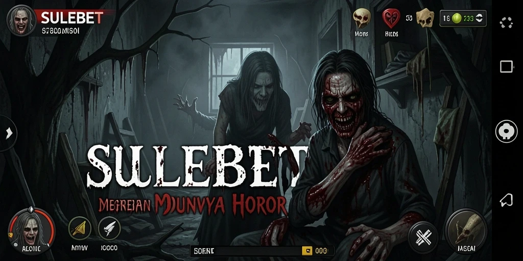 Screenshot gameplay SULEBET yang menampilkan suasana mencekam dan menakutkan.