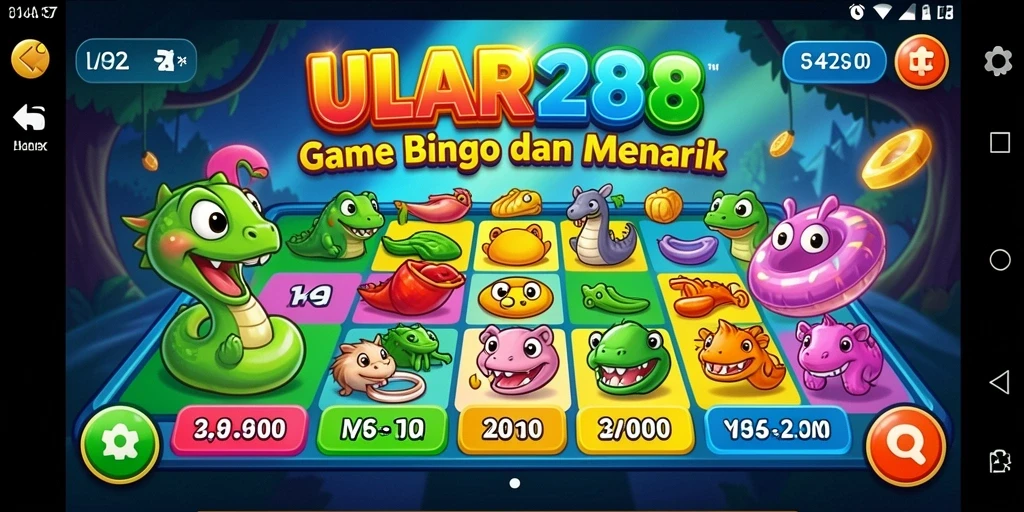 Tampilan menarik dari gameplay ULAR288 yang penuh keseruan Bingo.