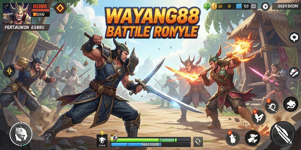 Tampilan gameplay terbaik dari pertarungan seru di WAYANG88.