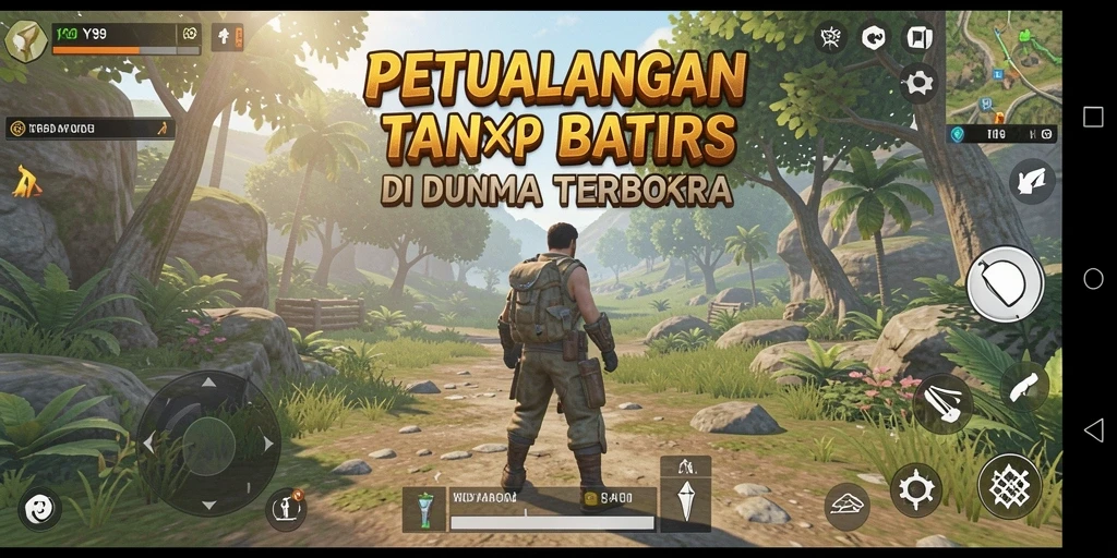 Tangkapan layar Y89 menampilkan aksi eksplorasi dunia terbuka yang menakjubkan.